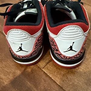 Air Jordan Red and White Sneakers
